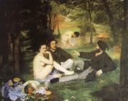 Edouard Manet Having lunch on the grassplot oil painting artist